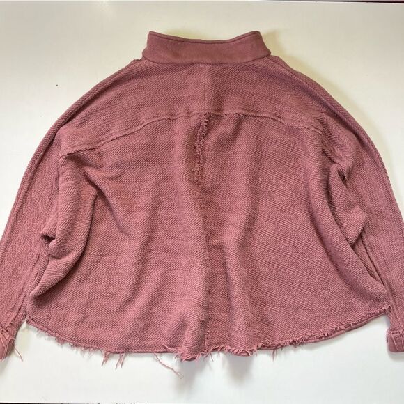 Free People PINK Rowan Pullover Medium Oversized!!! - Picture 11 of 14